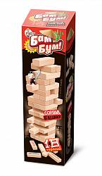Игра настольная для взрослых и детей «Бам-Бум. Падающая башня с фантами» (Десятое королевство, 01741ДК) - миниатюра